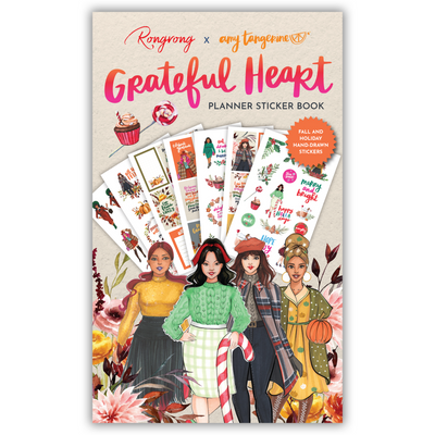 Rongrong x Amy Tangerine Grateful Heart Planner Sticker Book - Shop Rongrong