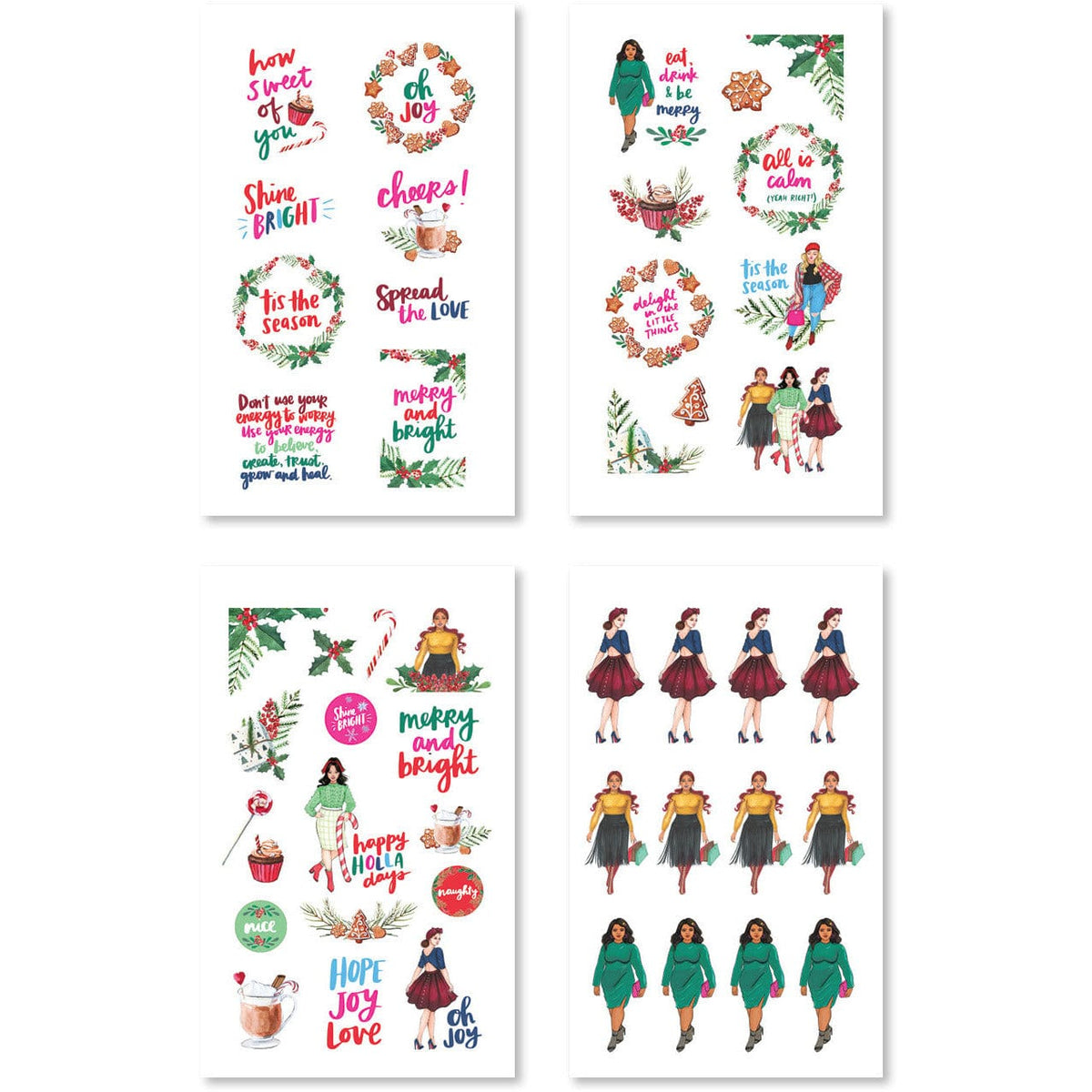 Rongrong x Amy Tangerine Grateful Heart Digital Planner Sticker Book - Shop Rongrong