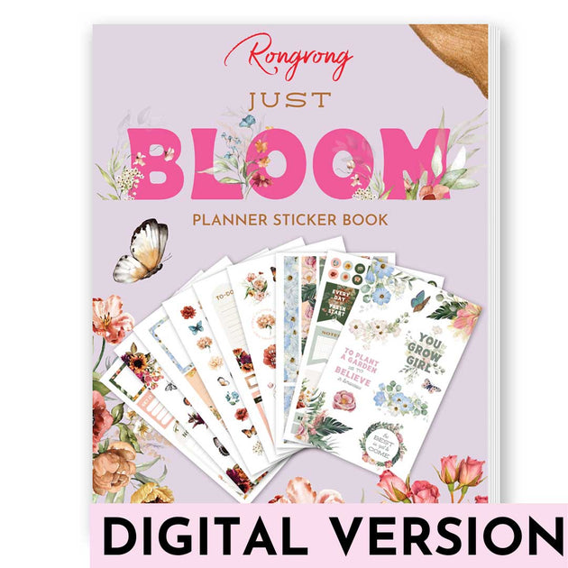 Just Bloom Digital Planner Stickers | Digital DOWNLOAD | Shop Rongrong