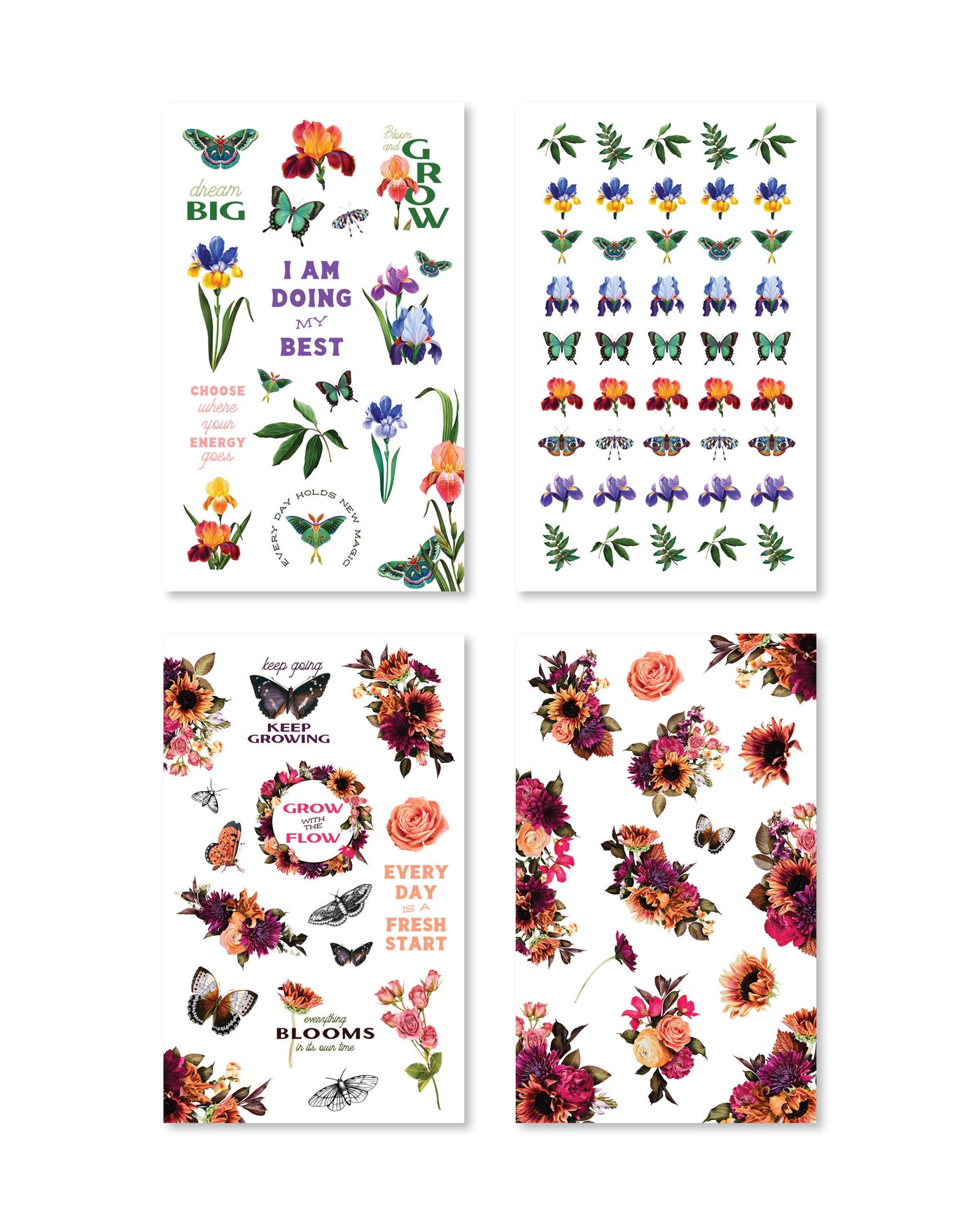 Just Bloom Planner Sticker Book | Decorative Flowers Stickers | Shop Rongrong