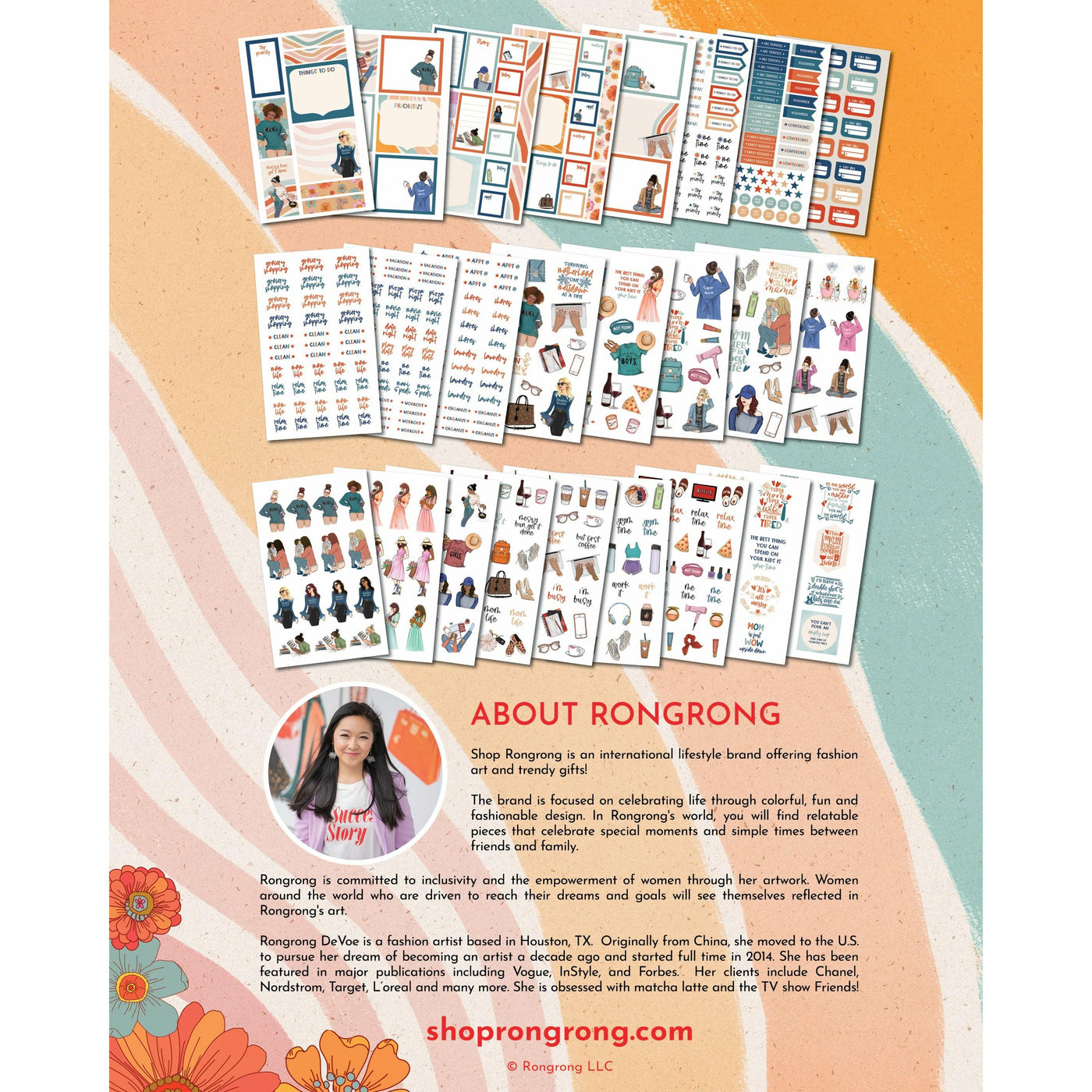 mom life planner sticker book - shop rongrong