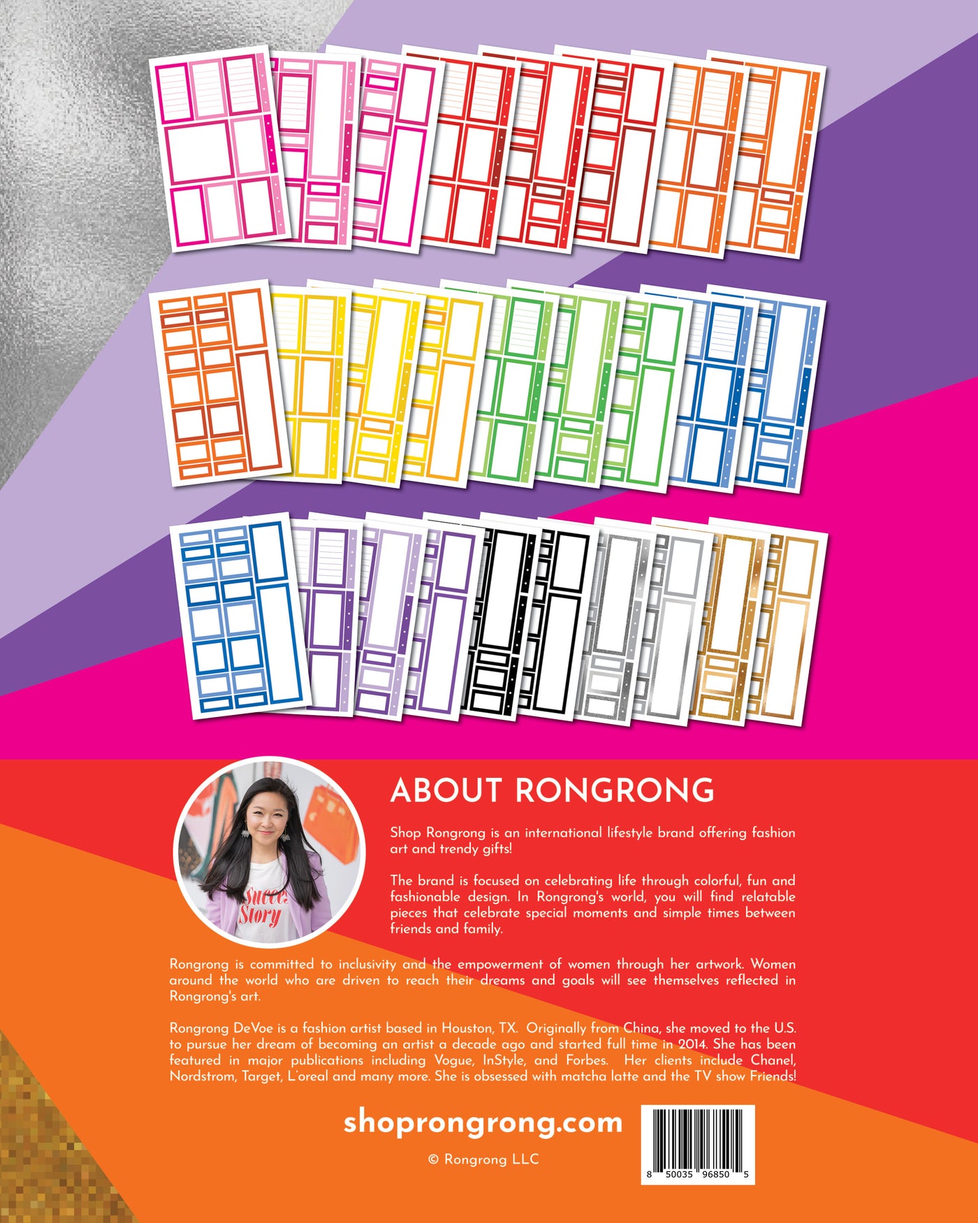 NEW Rongrong Devoe Undated Discbound Planner & Sticker Book Flip Through &  Review!