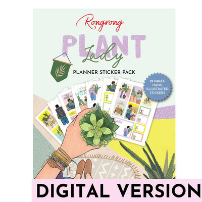 plant lady digital planner stickers by rongrong devoe