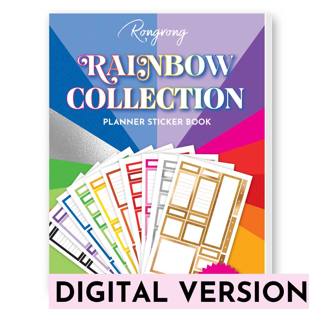 Rainbow Collection Digital Planner Sticker Book - Rongrong DeVoe - Shop Rongrong