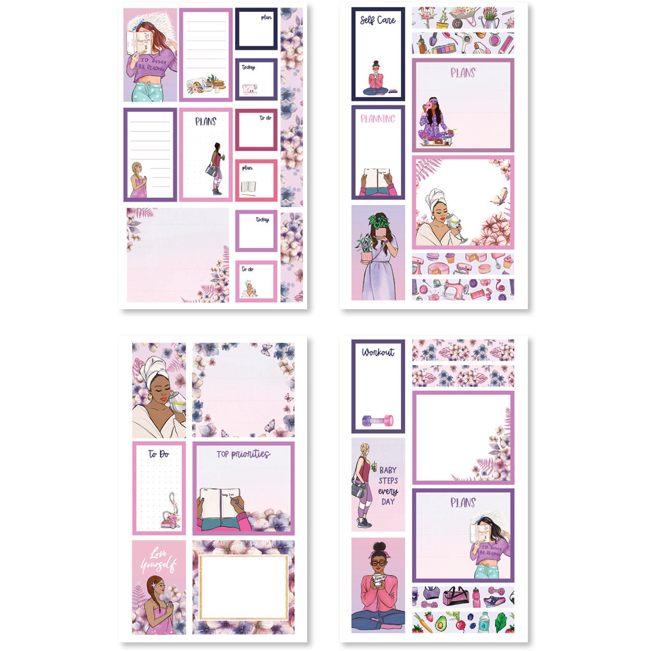Tiny Sticker Pad - Rongrong - Boss Babe – The Happy Planner