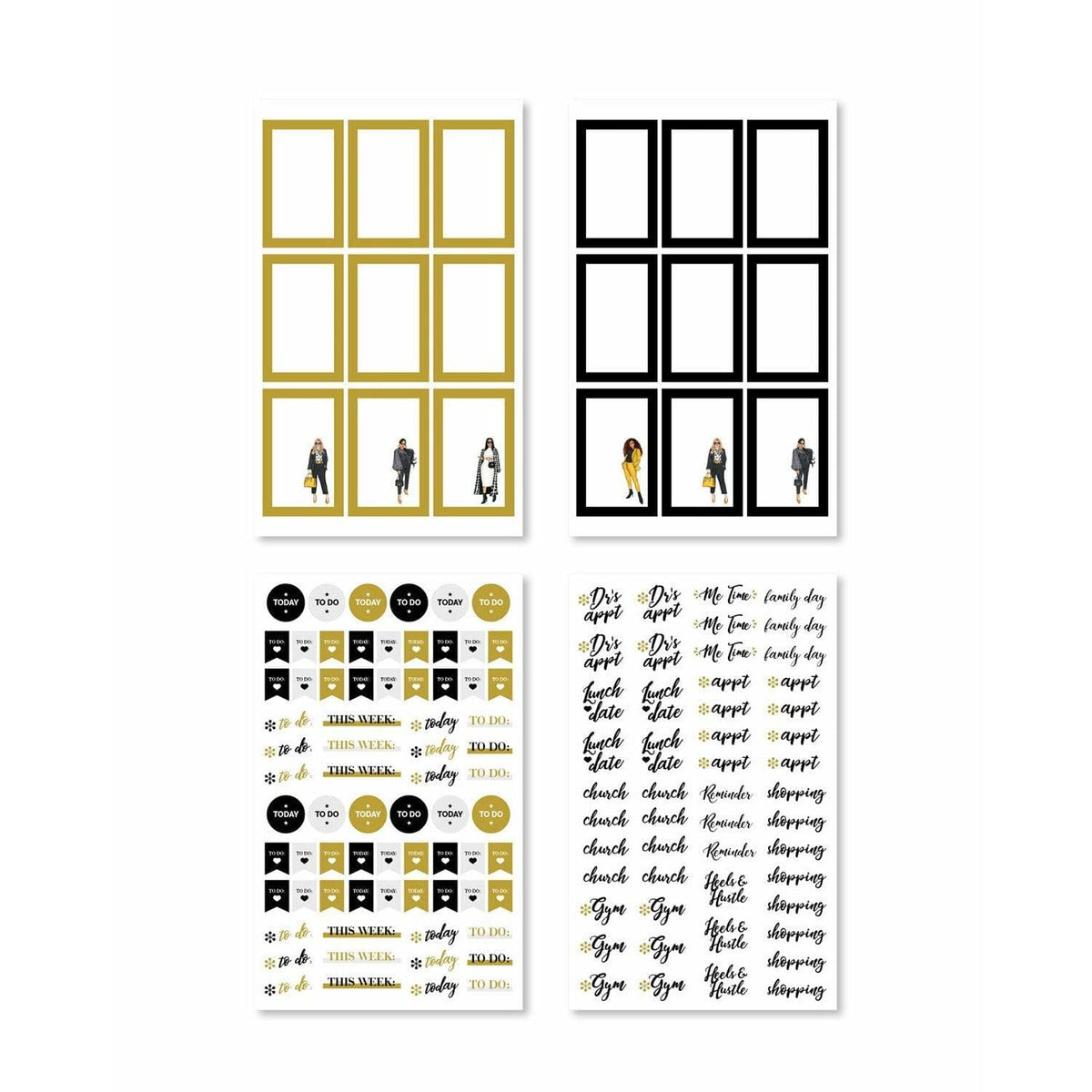 HEELS AND HUSTLE FUNCTIONAL STICKER BOOK Page 5 by Rongrong DeVoe