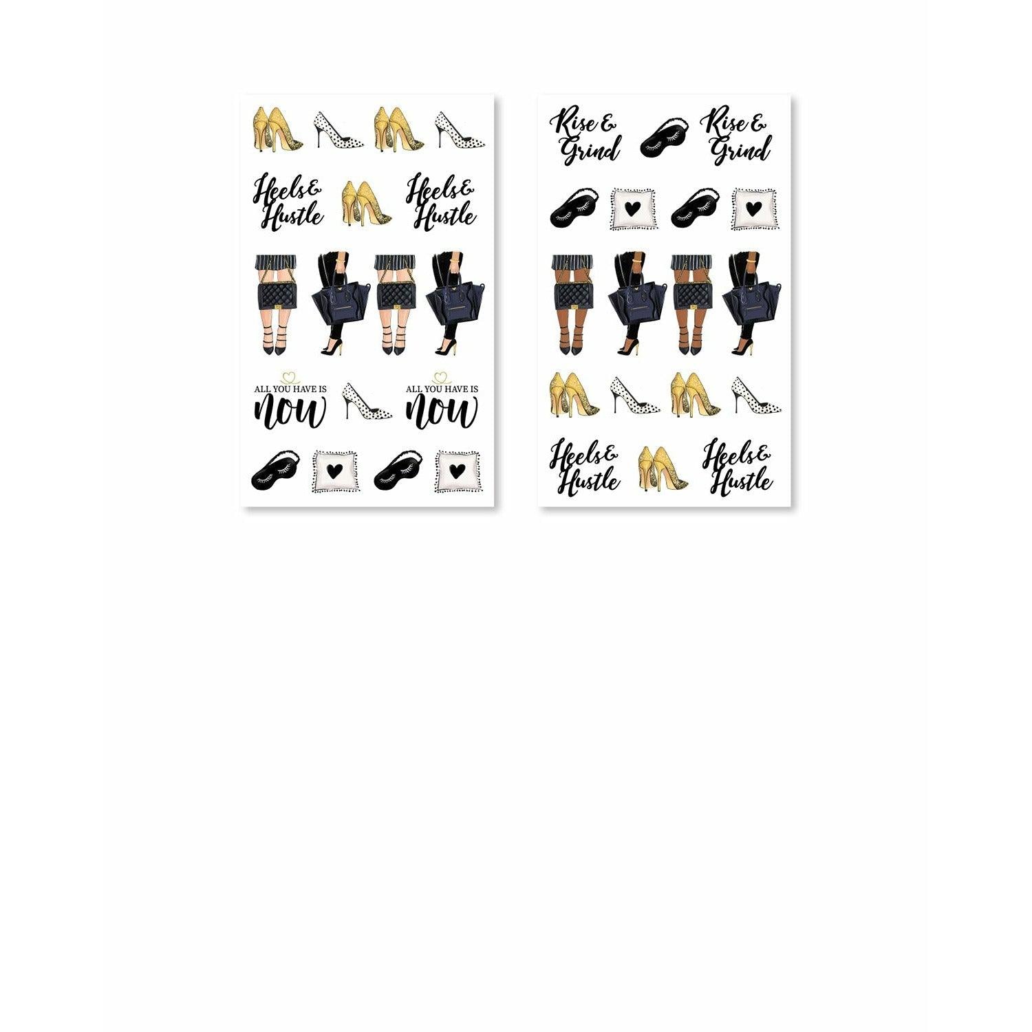 RongRong Illustration Hustle & Heels Sticker Booklet, Luxlipzz — RongRong  Illustration Hustle & Heels Sticker Booklet