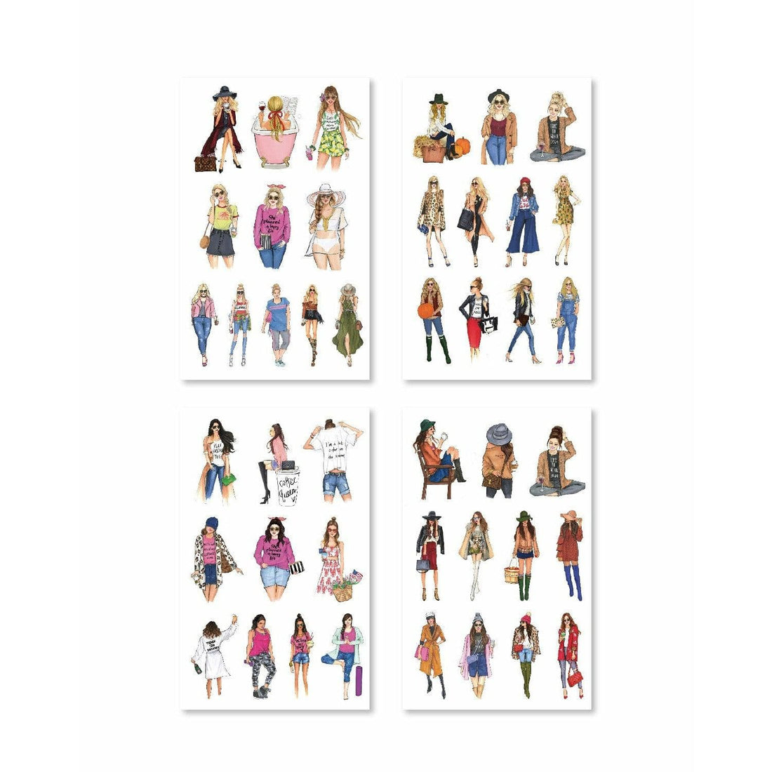 Fashionista girl digital sticker book - Rongrong DeVoe - Shop Rongrong