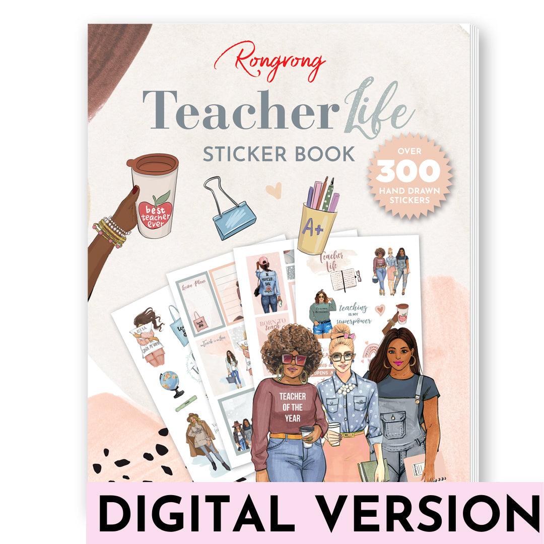 teacher life digital sticker book by rongrong devoe