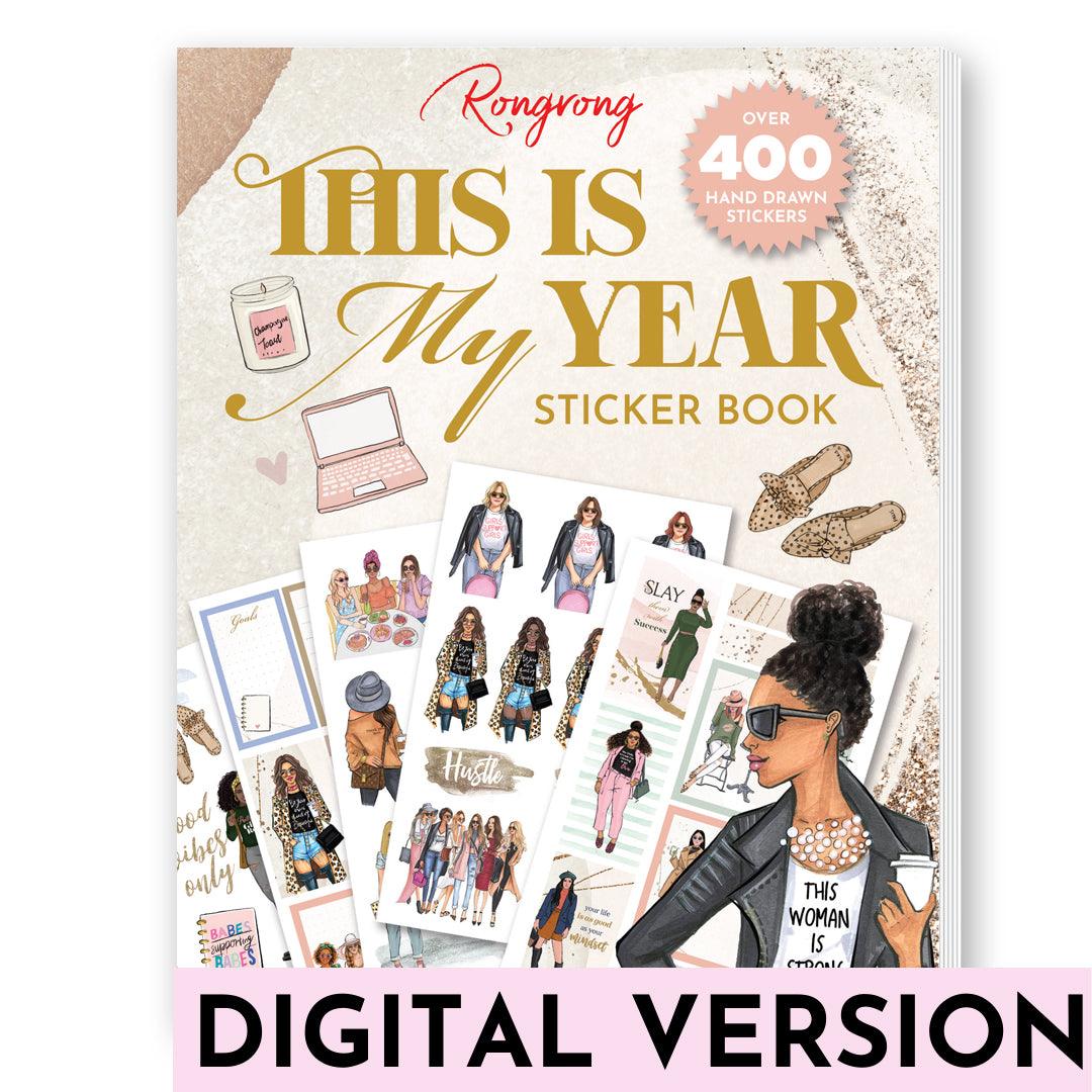 this is my year planner sticker book digital version by rongrong devoe