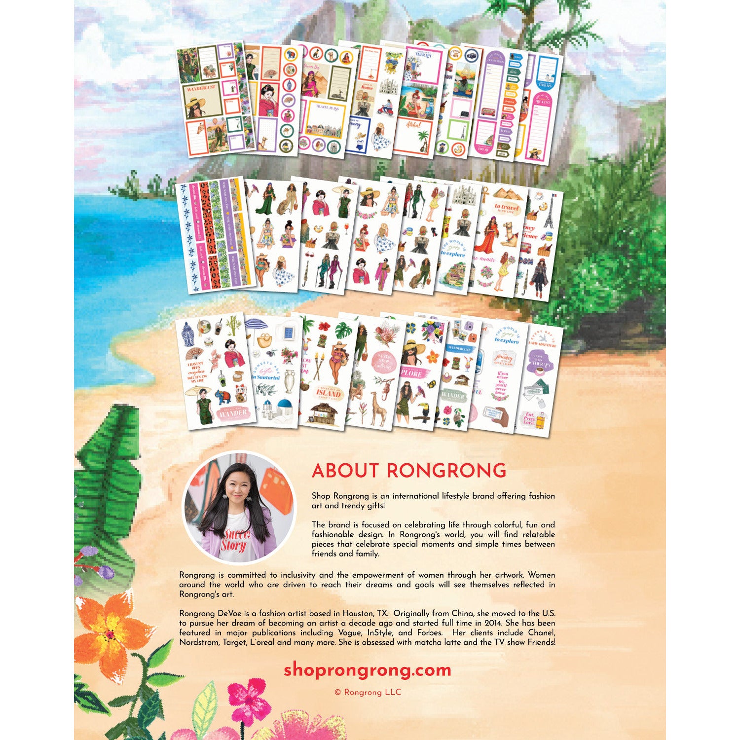 Wanderlust Digital Planner Sticker Book - Rongrong DeVoe - Shop Rongrong