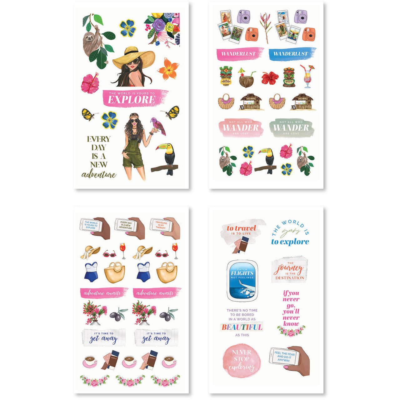 Wanderlust Digital Planner Sticker Book - Rongrong DeVoe - Shop Rongrong