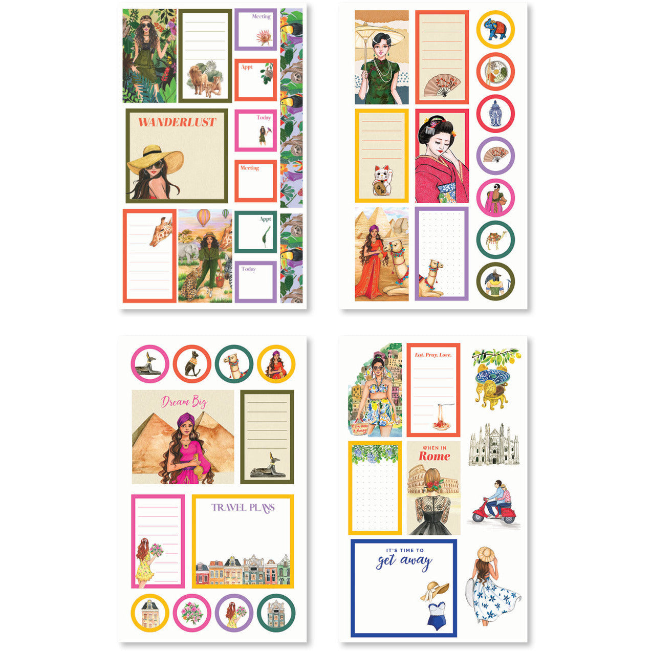 Wanderlust Digital Planner Sticker Book - Rongrong DeVoe - Shop Rongrong