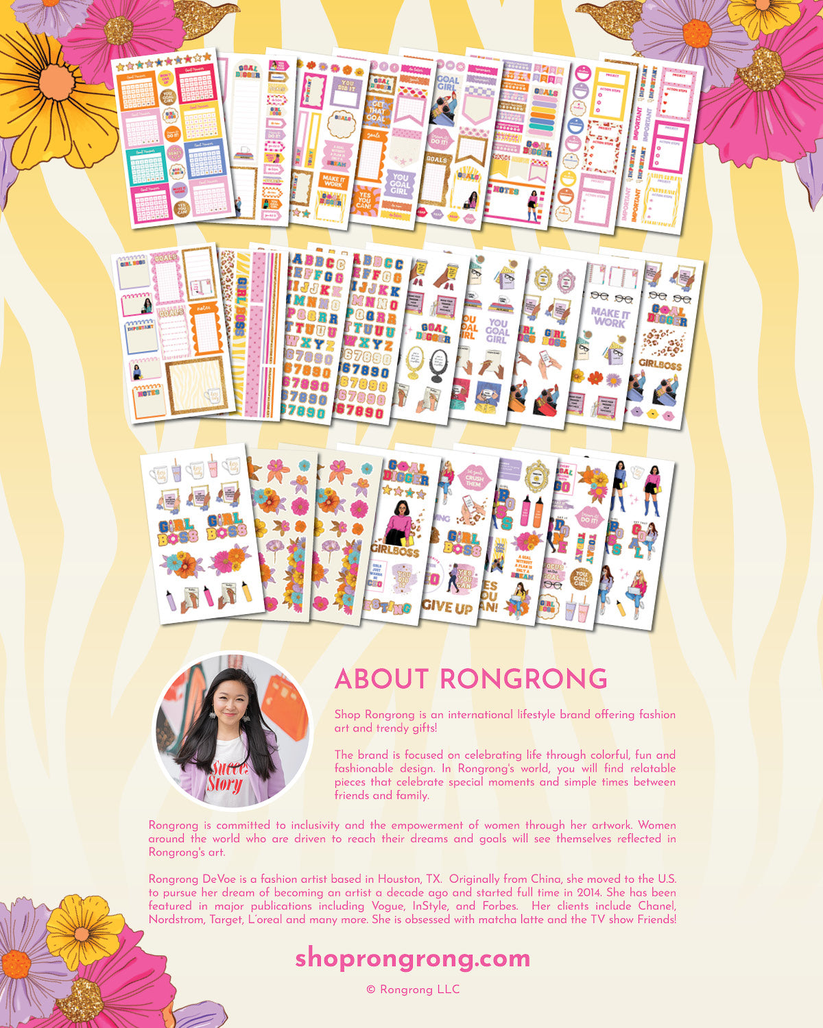 You Goal Girl Planner Sticker Book - Shop Rongrong - Rongrong DeVoe