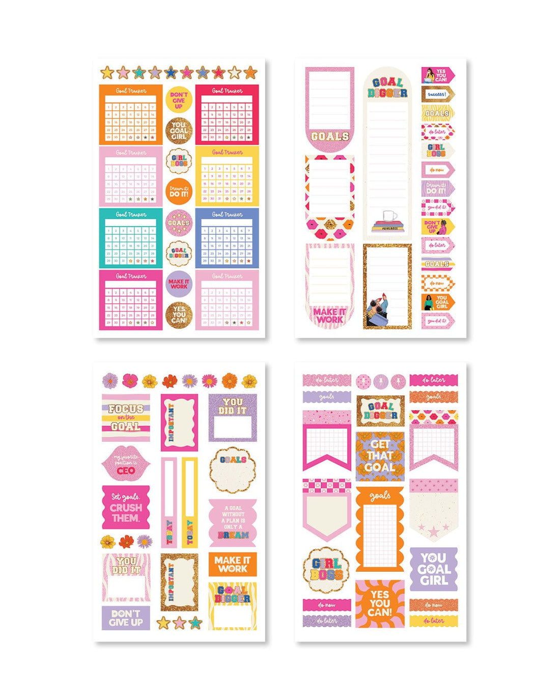 You Goal Girl Digital Planner Sticker Book - Shop Rongrong - Rongrong DeVoe
