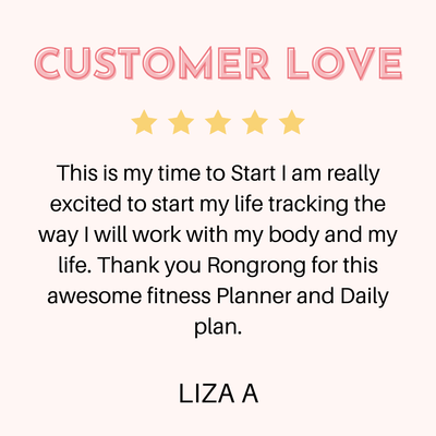 fitness planner review - shoprongrong