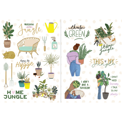 Plant Lady Digital Planner Stickers [DOWNLOAD] - Shop Rongrong