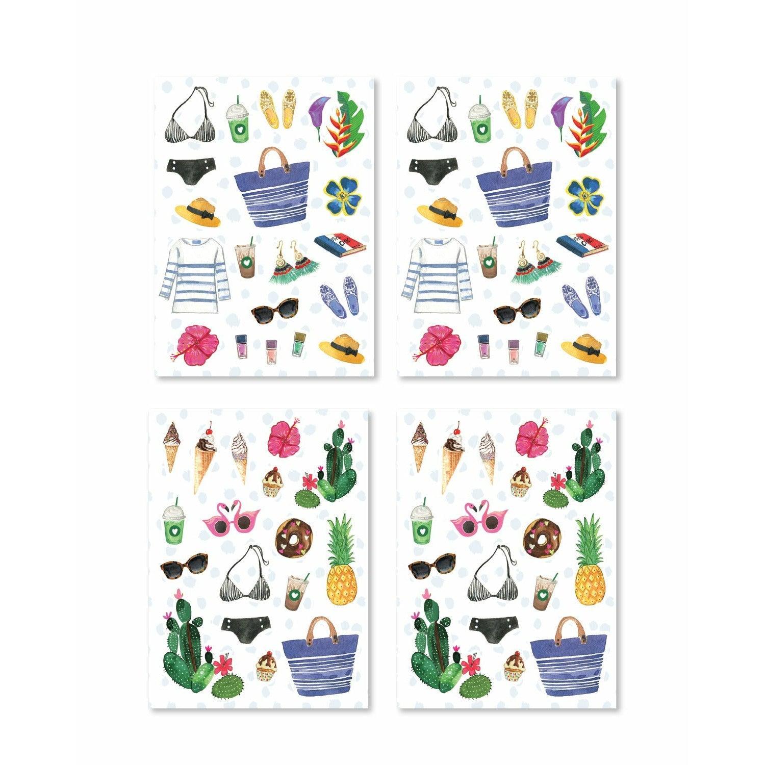 summer fun digital planner stickers by rongrong devoe