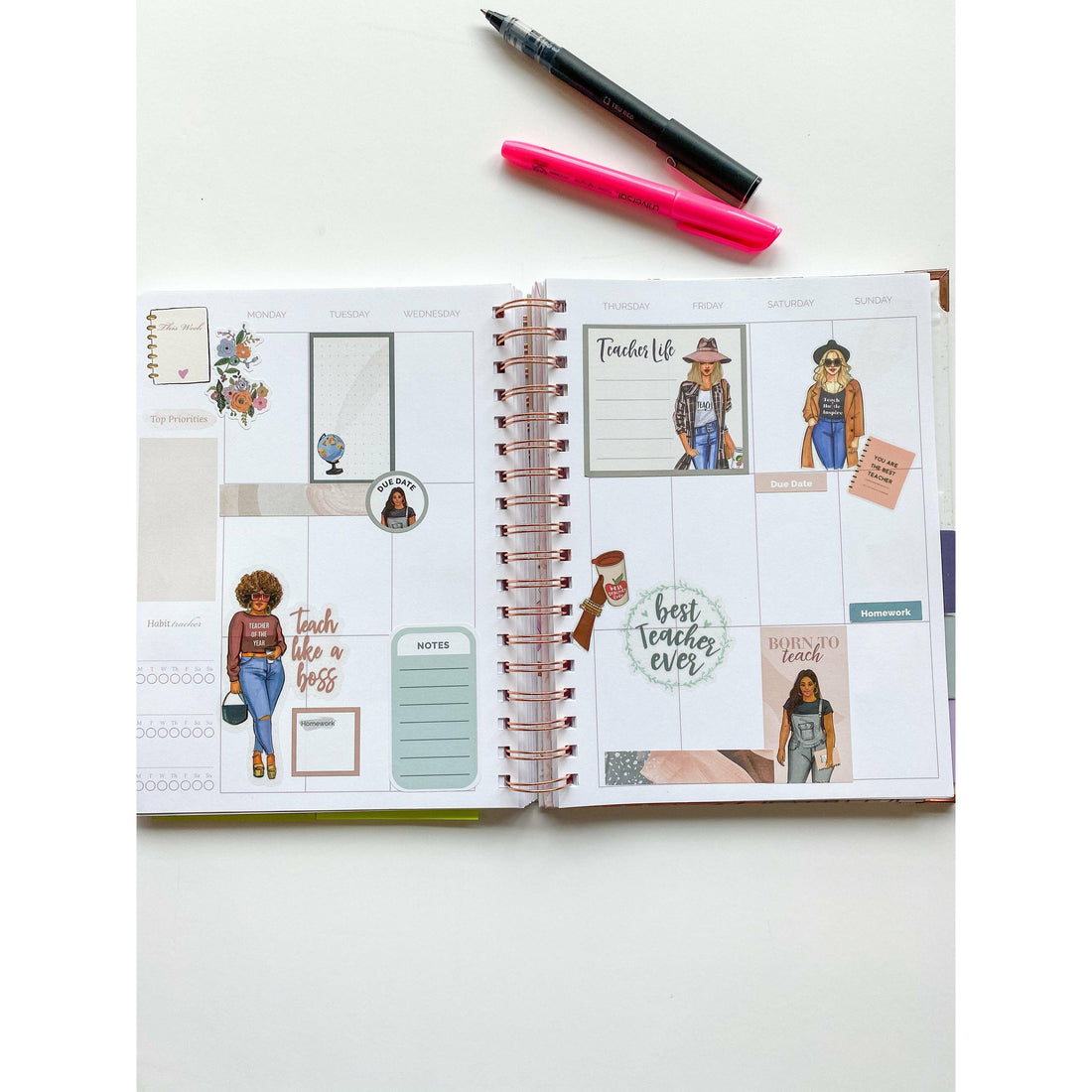 Teacher life sticker book - Shop Rongrong