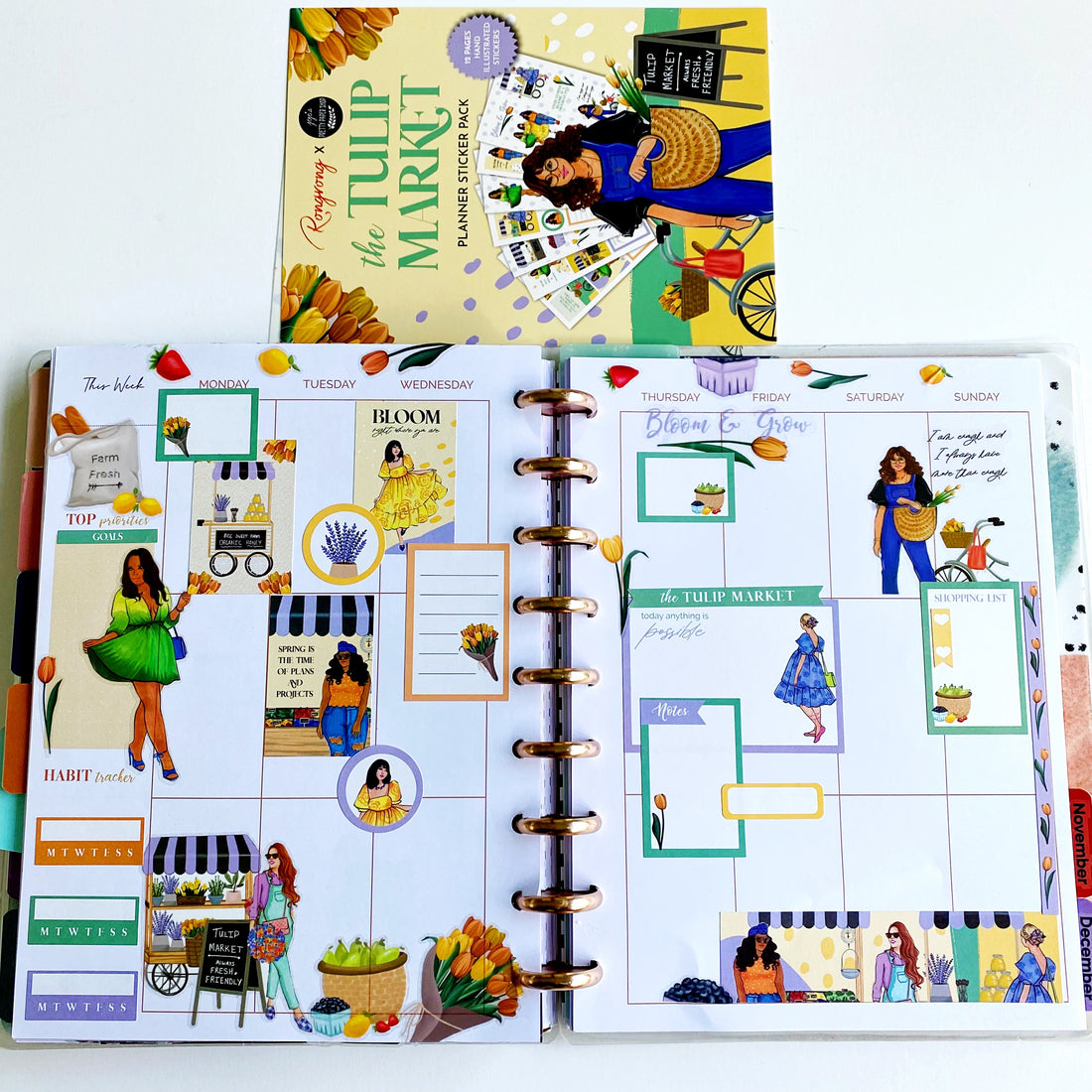 The Tulip Market Digital Planner Stickers [DOWNLOAD]