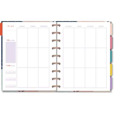Premium Discbound 2022 "I can & I will" Planner - Undated - 12 Months Weekly Spread by Rongrong DeVoe