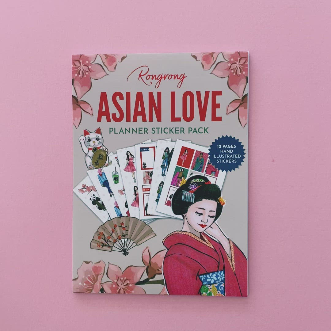 Asian Love Sticker Pack Flip Through by Rongrong DeVoe