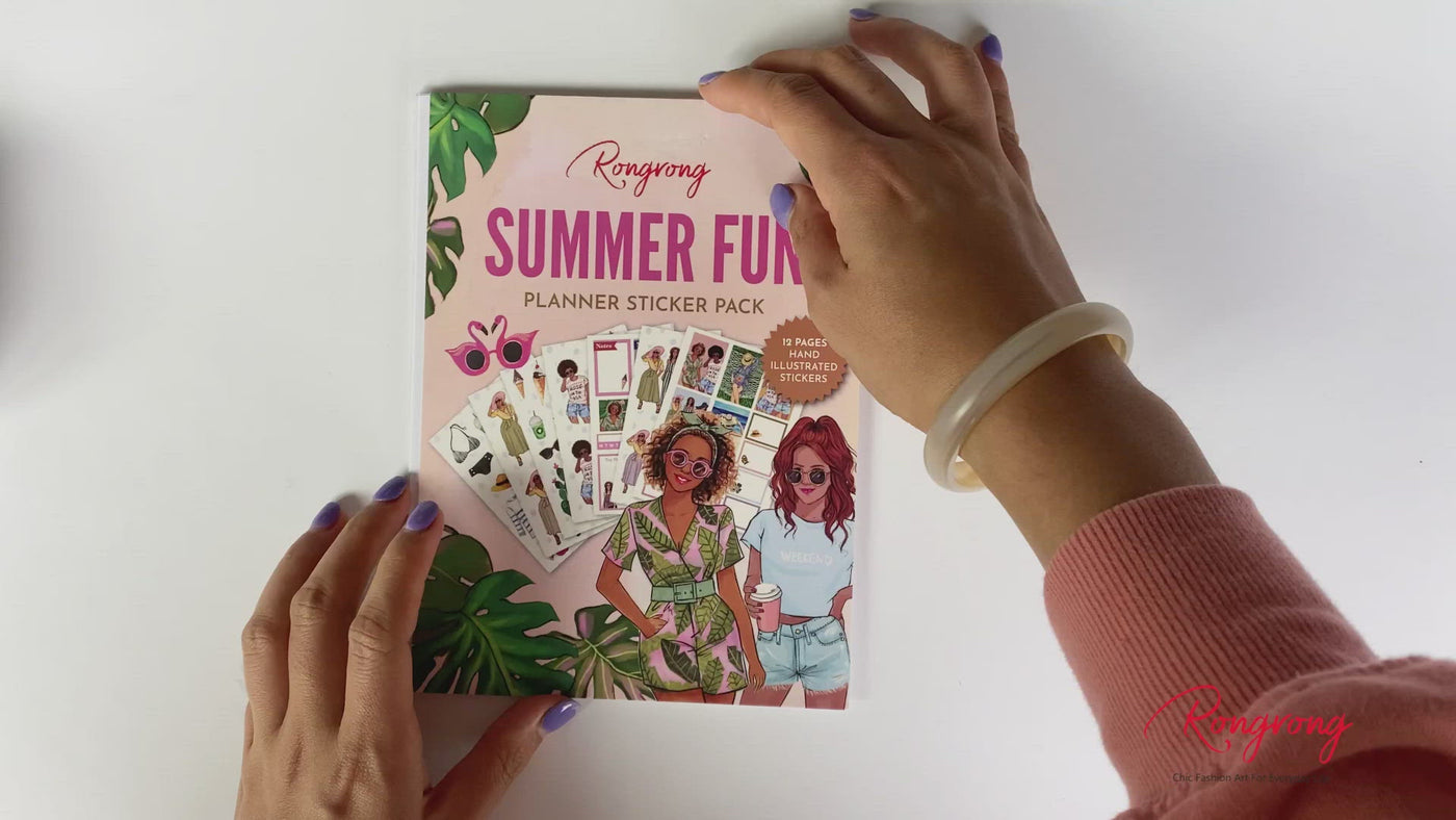 Summer Fun Digital Planner Stickers, Digital DOWNLOAD