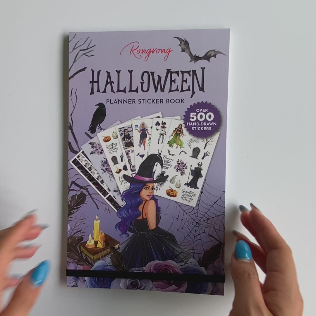 Blank Sticker Book: Happy Halloween Blank Sticker Book: Sticker Books For  Girls 4-8 Blank, Blank Permanent Sticker Book to put stickers in  (Paperback)
