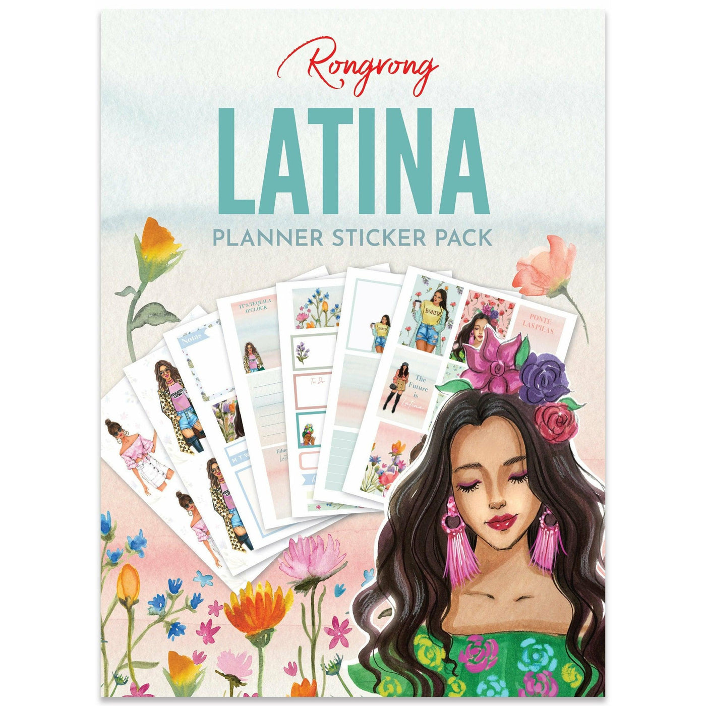 Flower child- Latina sticker pack - Shop Rongrong