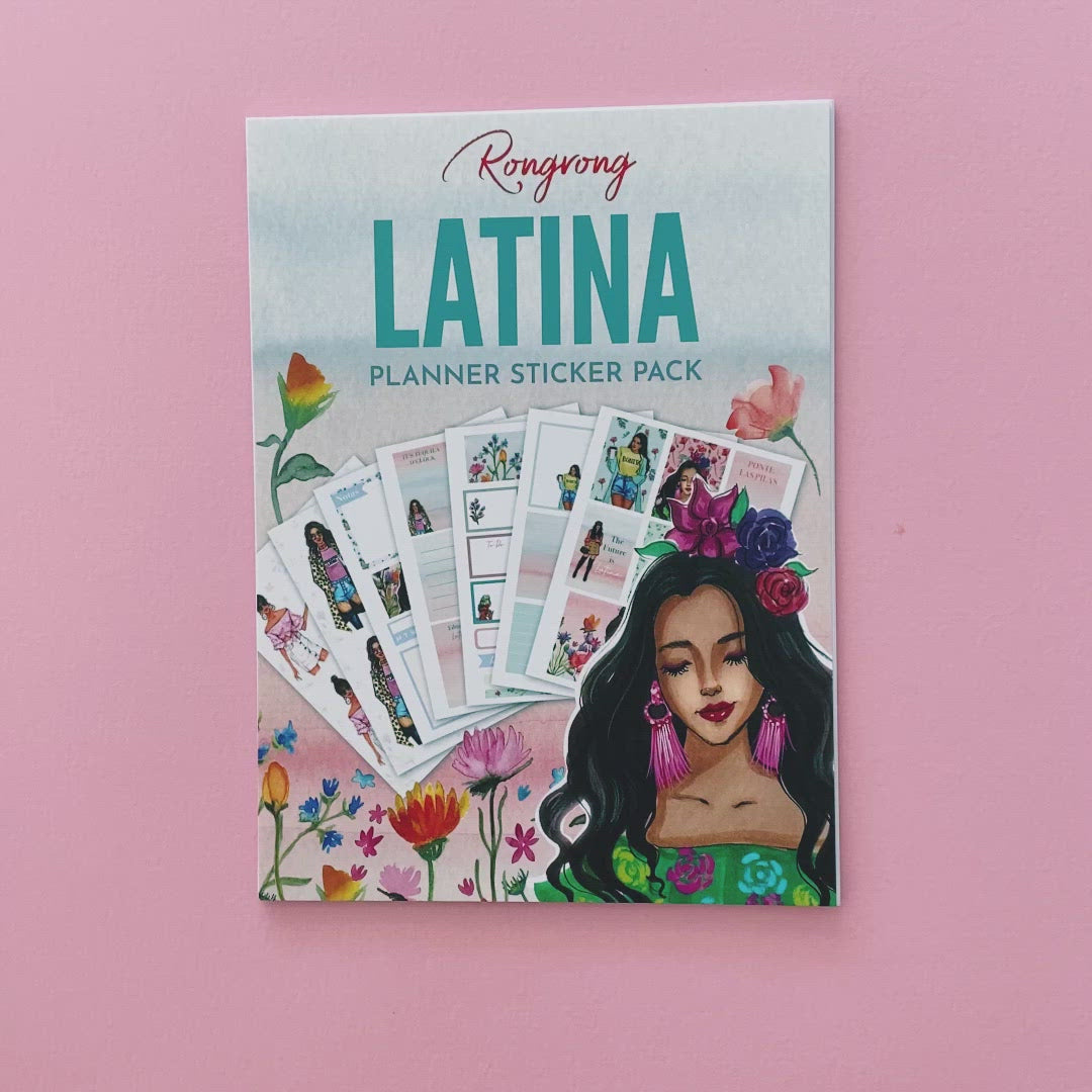 Flower child - Latina sticker pack Flip Through Video 2 by Rongrong DeVoe