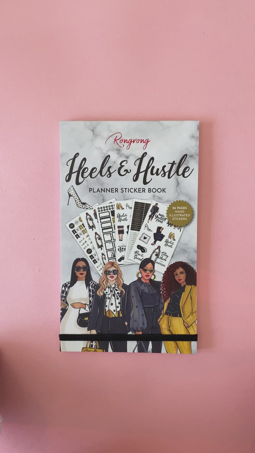 HEELS AND HUSTLE FUNCTIONAL STICKER BOOK Flip-Through  by Rongrong DeVoe