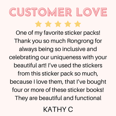 #curvy sticker pack review - shoprongrong