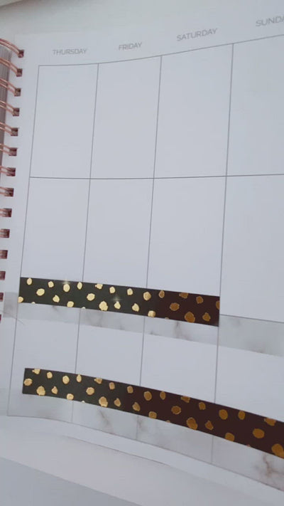 Golden Dots Washi Tape by Rongrong DeVoe- Video