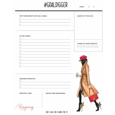 #GoalDigger Daily Planner [DOWNLOAD] - Shop Rongrong