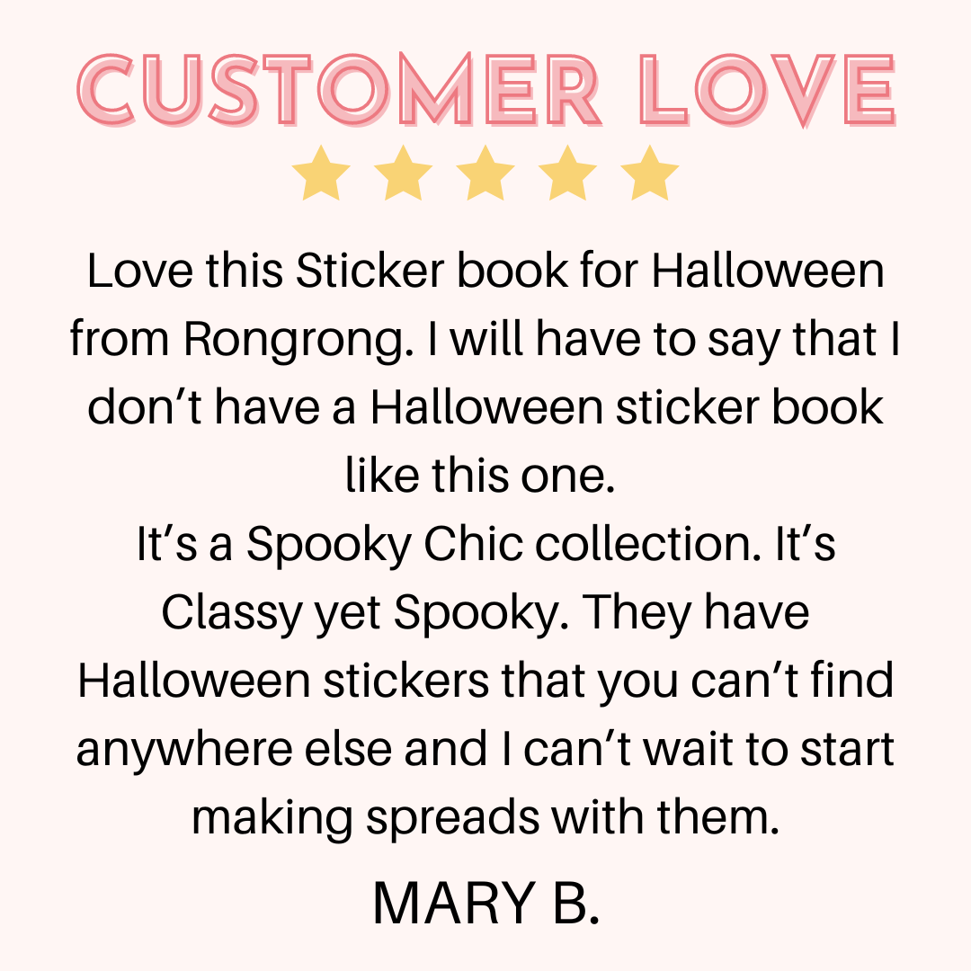 Halloween Planner Sticker Book review - shop rongrong