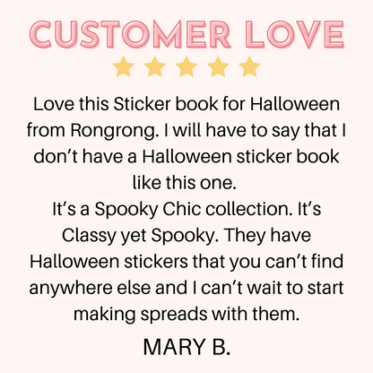 Halloween Planner Sticker Book review - shop rongrong