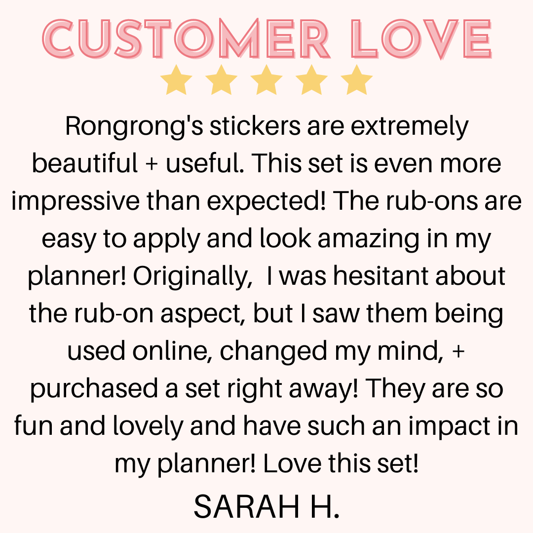 iconic women rub on sticker pack review - shop rongrong
