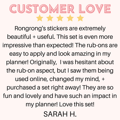 iconic women rub on sticker pack review - shop rongrong