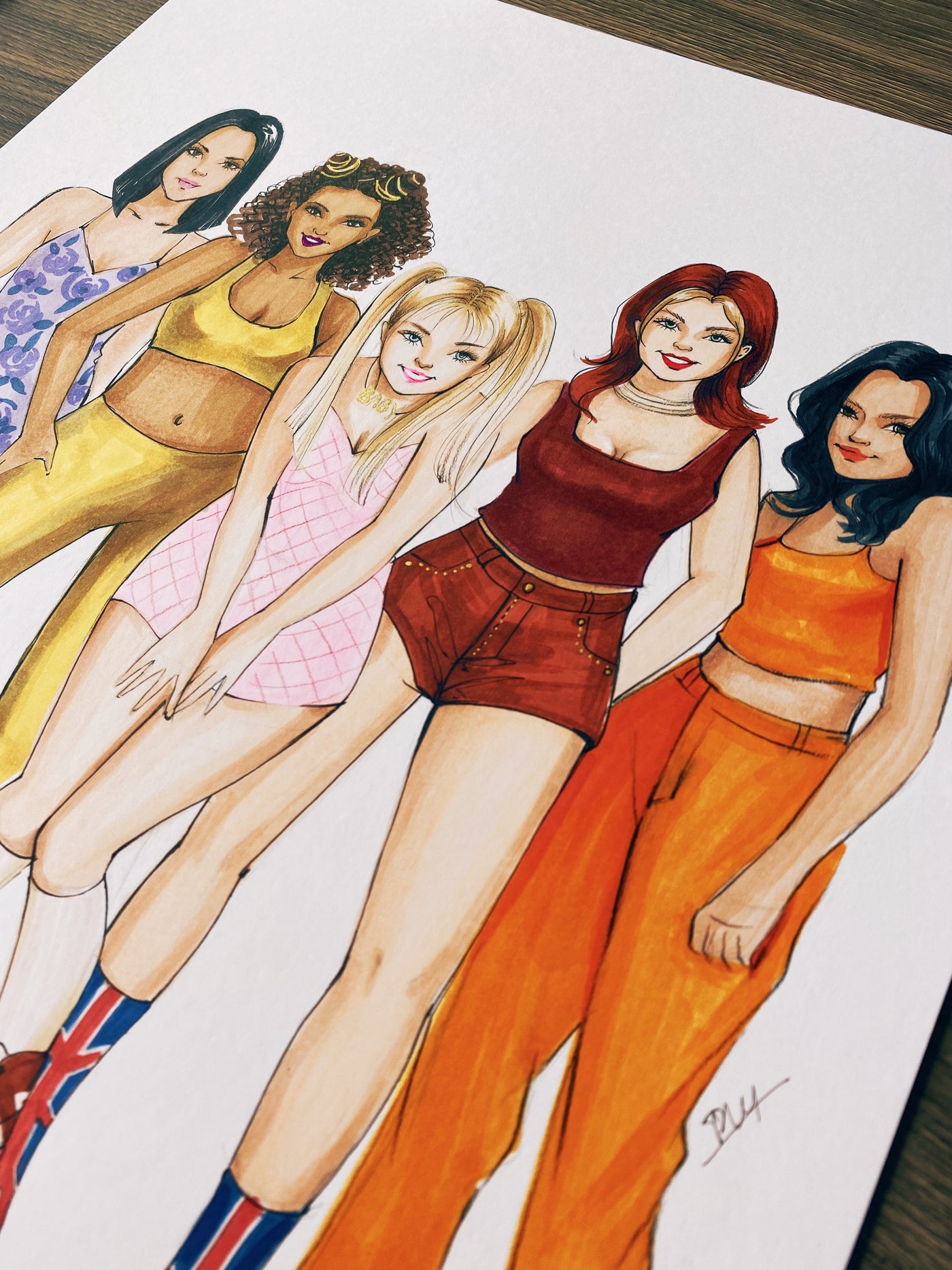 Spice Girls Original Art