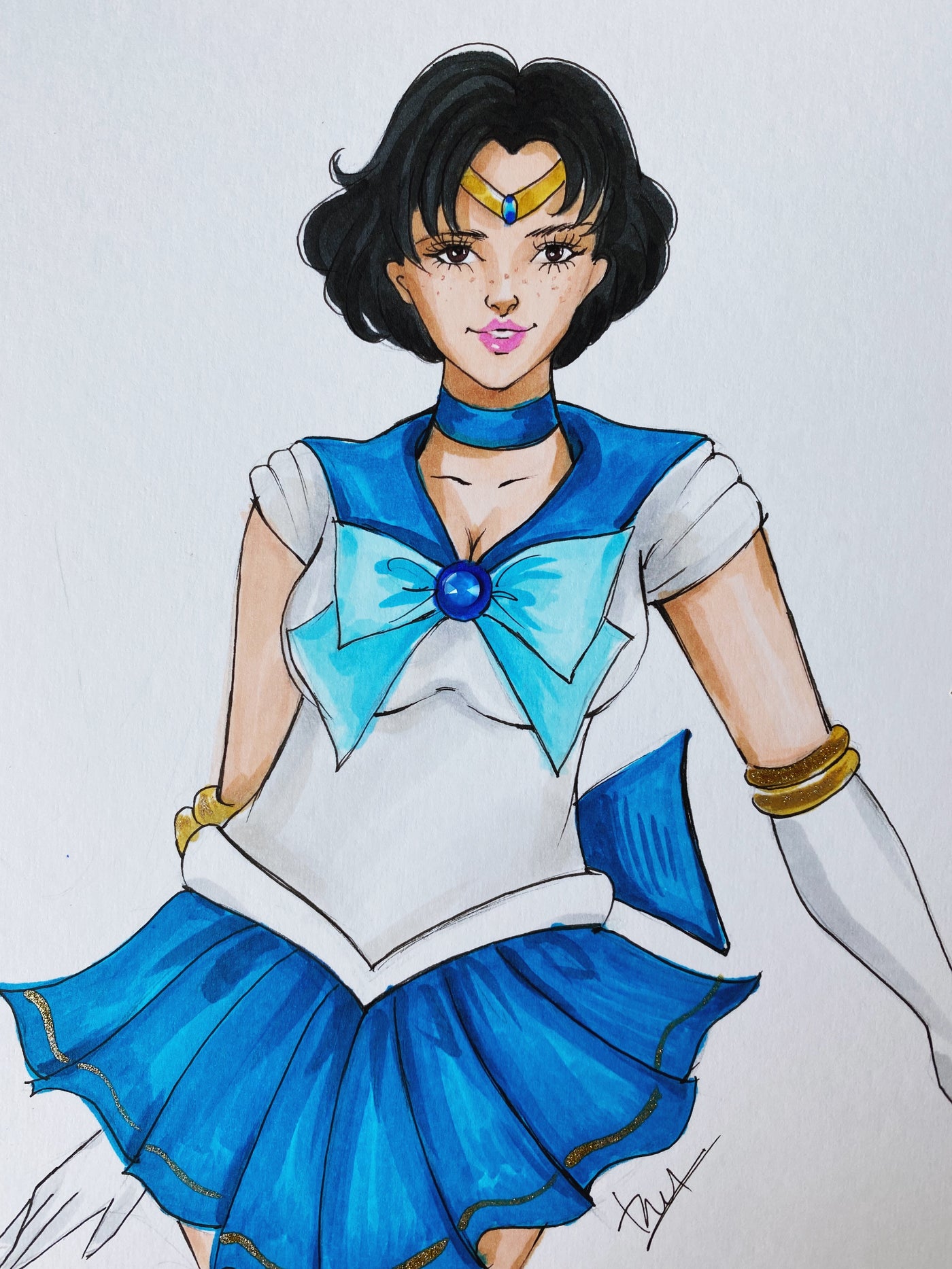 Sailor Mercury Original Art
