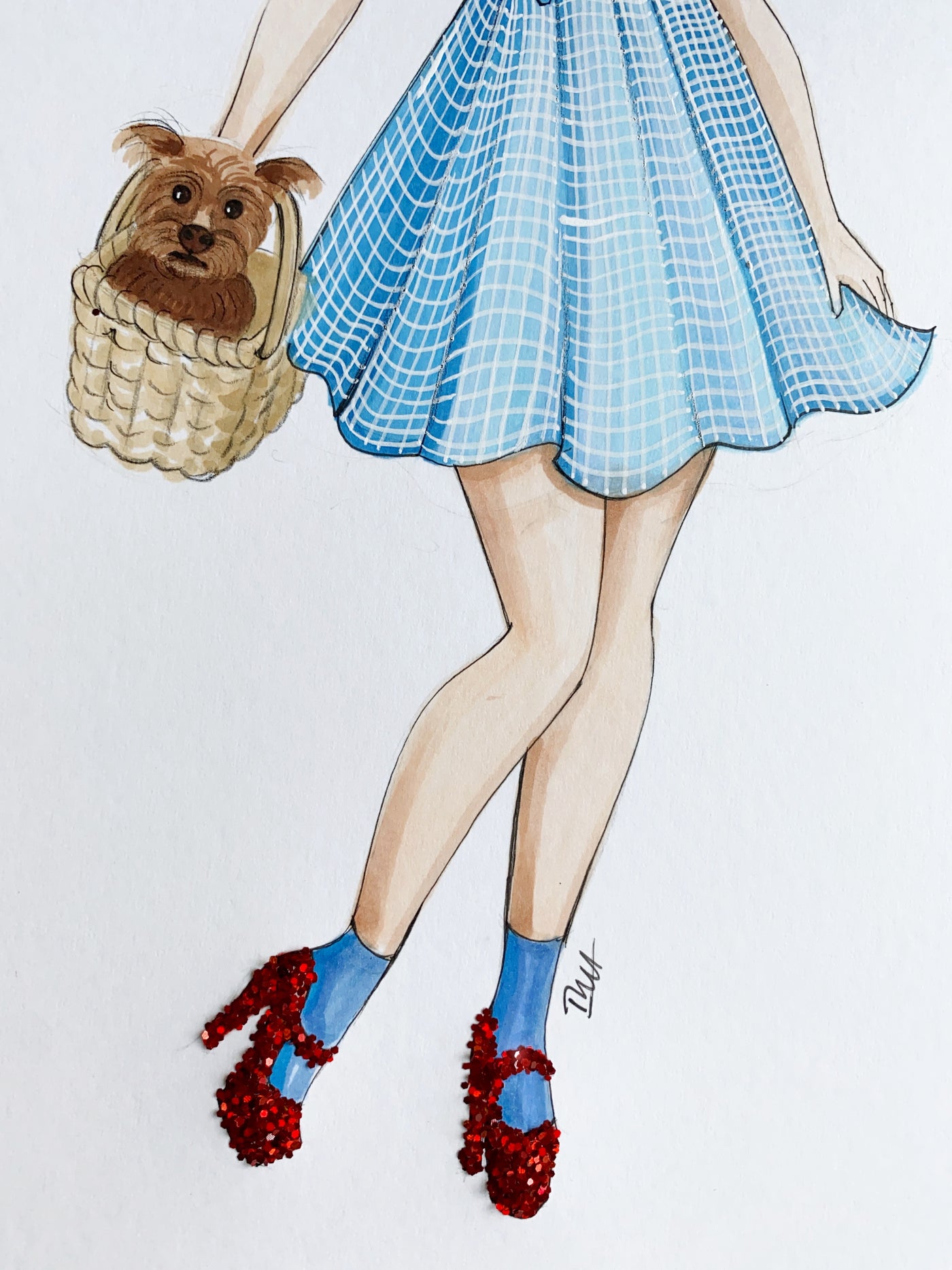 Dorothy from The Wizard of Oz Original Art
