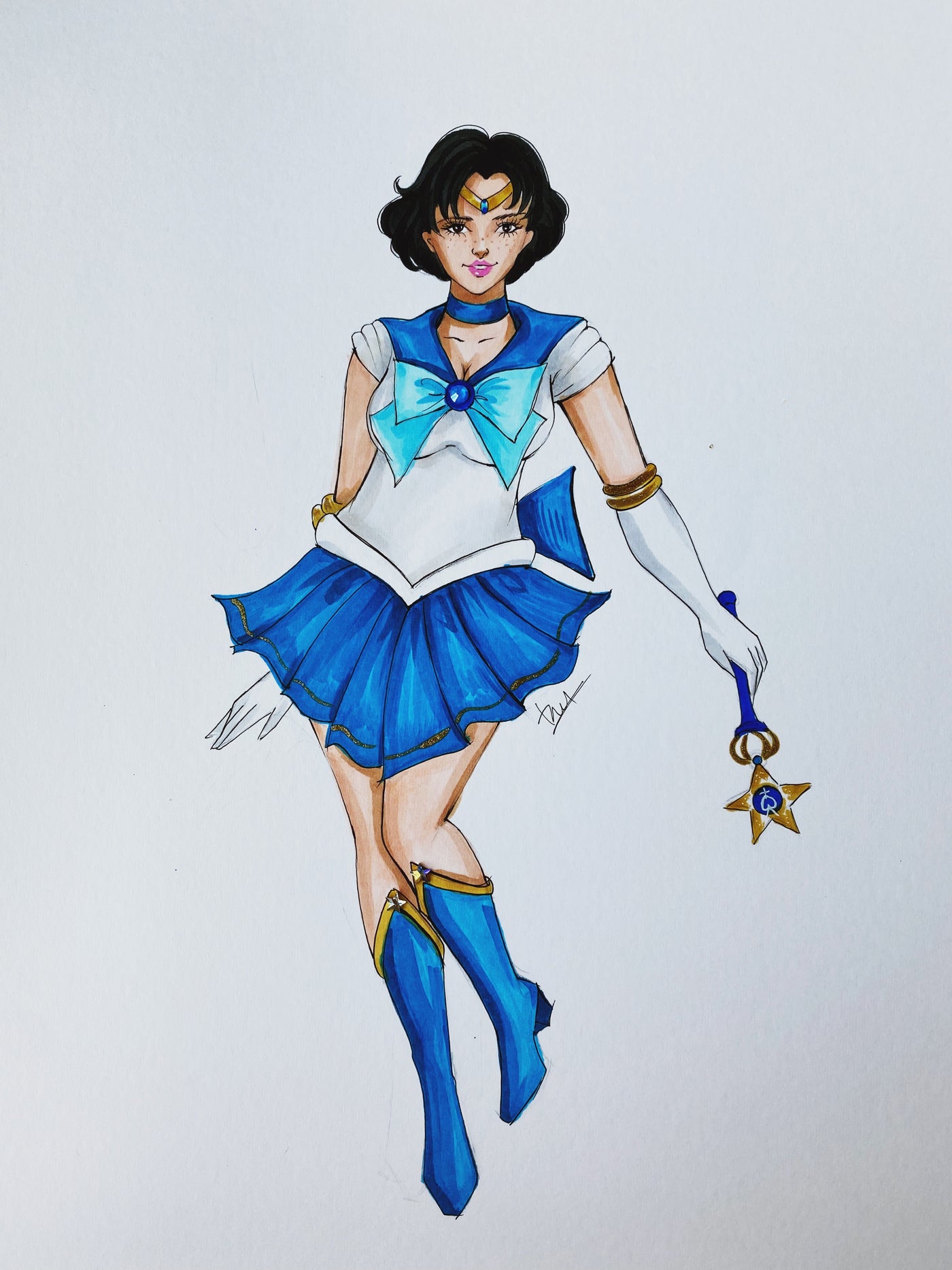 Sailor Mercury Original Art