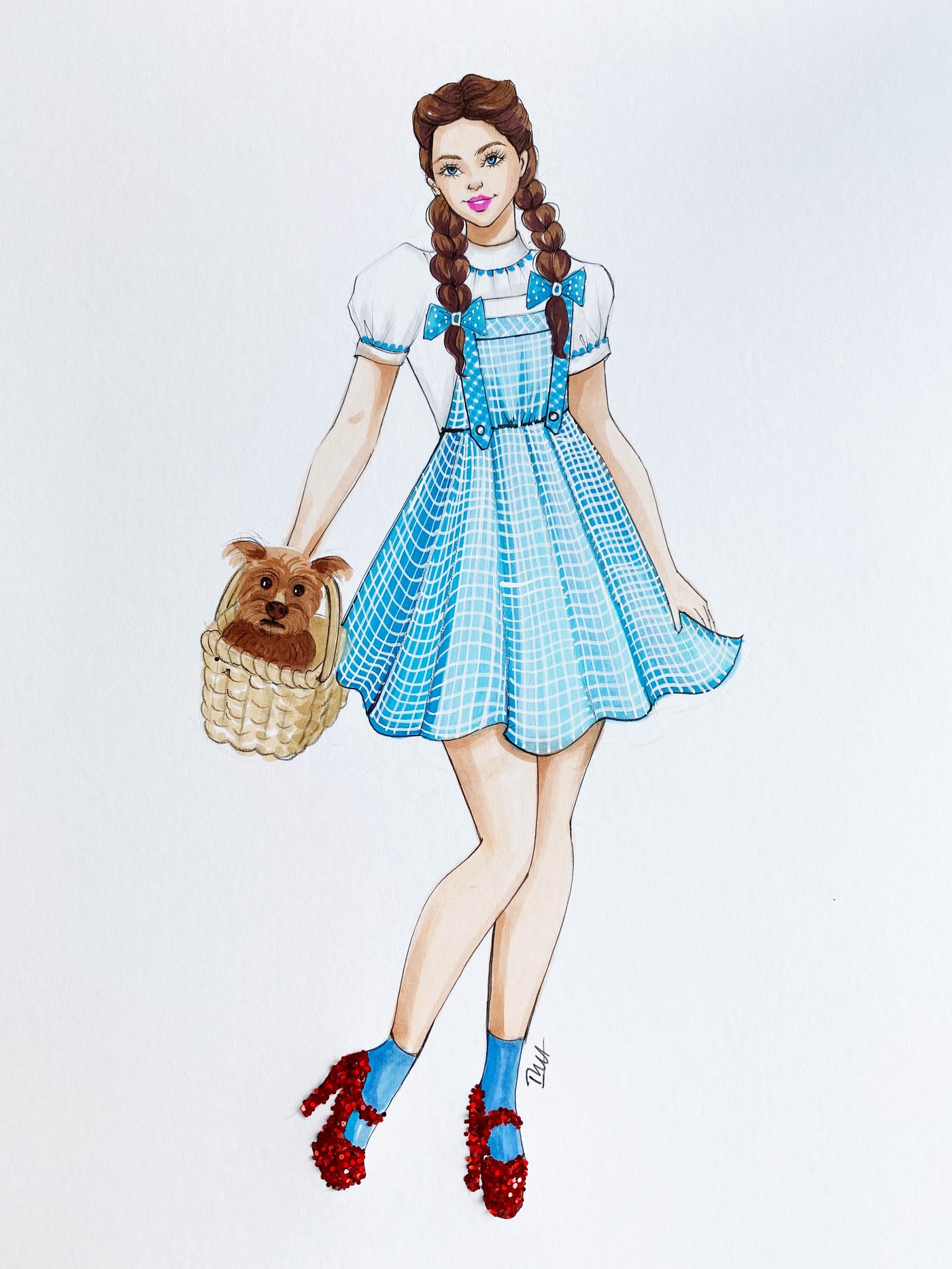 Dorothy from The Wizard of Oz Original Art