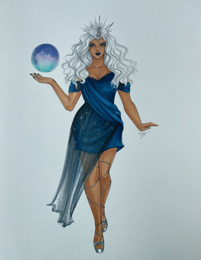 Selene - Moon Goddess Original Art