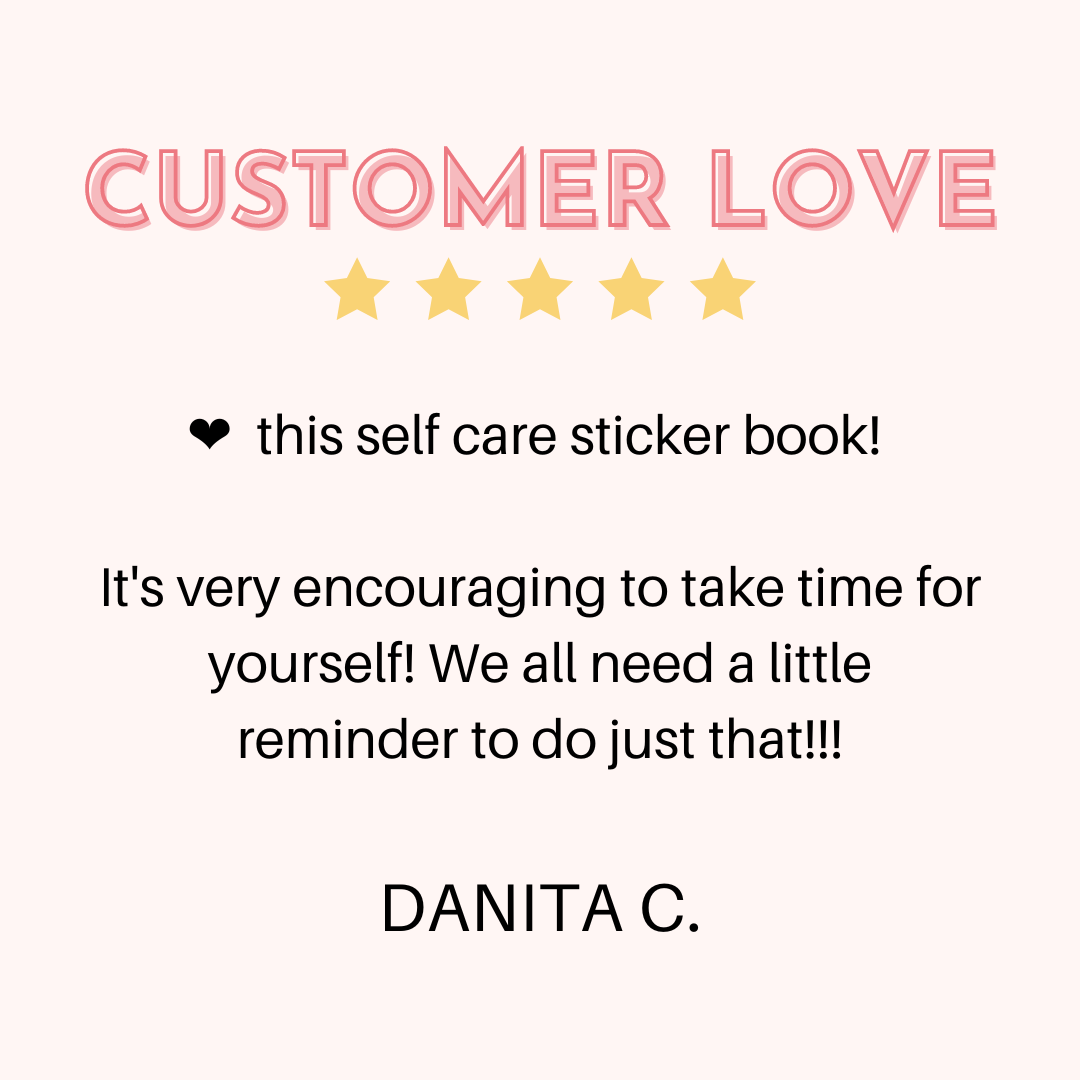 self love sticker book review - shop rongrong