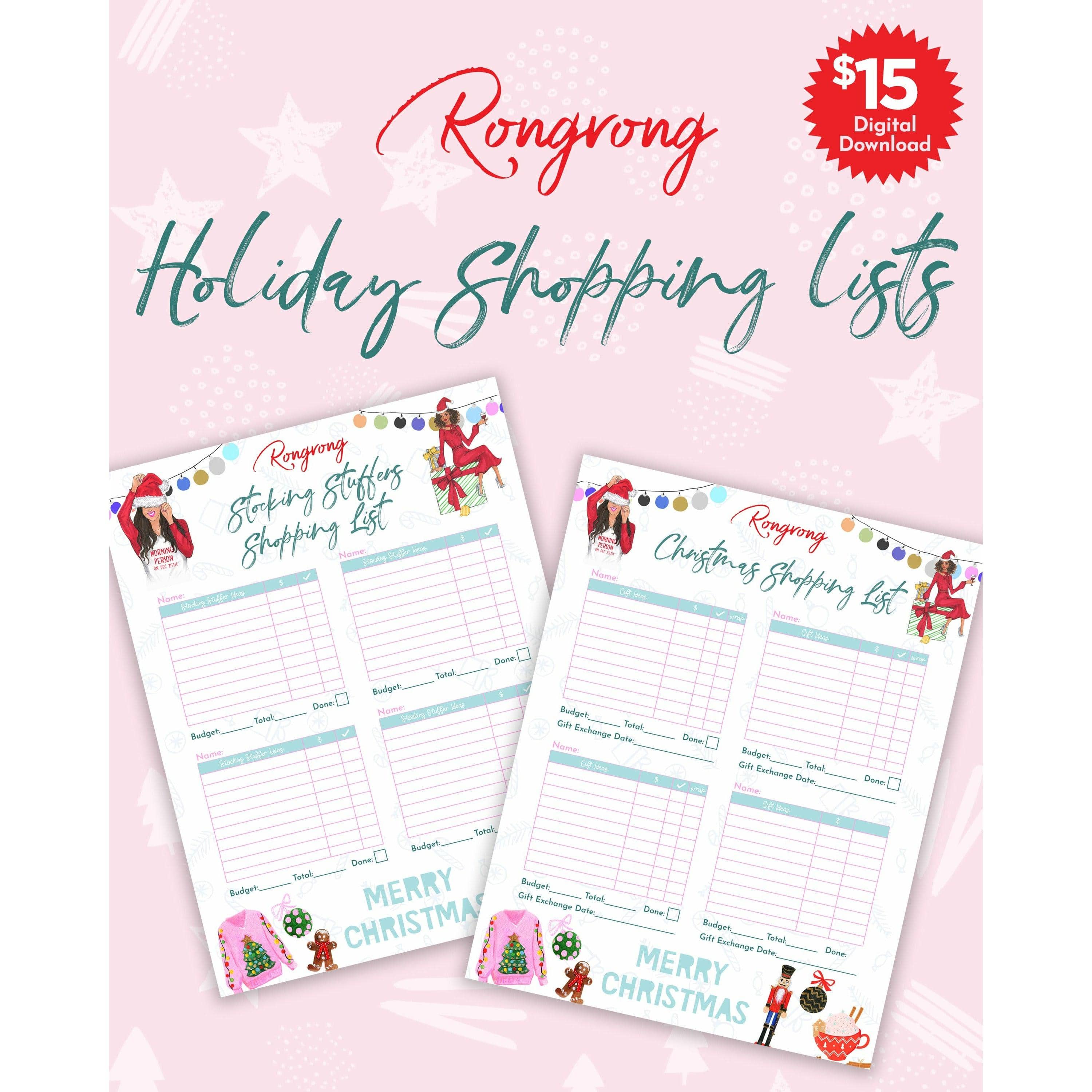 Holiday Shopping List-Digital Download