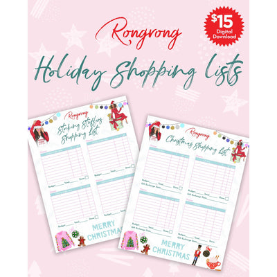 Holiday Shopping List-Digital Download - Shop Rongrong