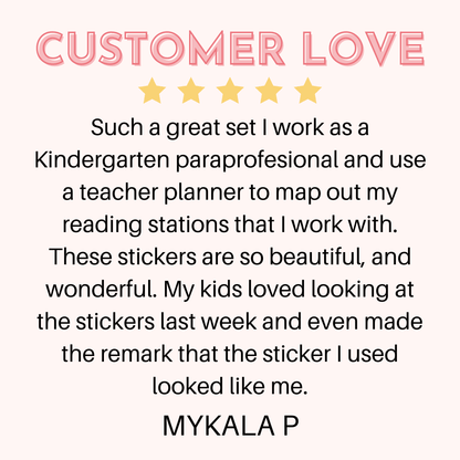 teacher life sticker book review - shoprongrong